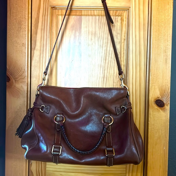 Dooney&Bourke Brown Leather Purse/Satchel - Picture 2 of 11